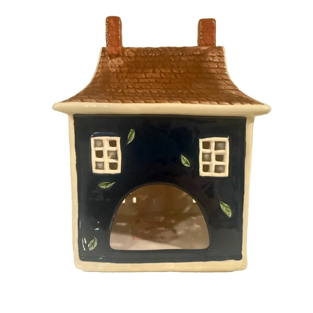 Blue Sky Clayworks APPLETON ESTATE Tea Light Candle House Fall Autumn NEW